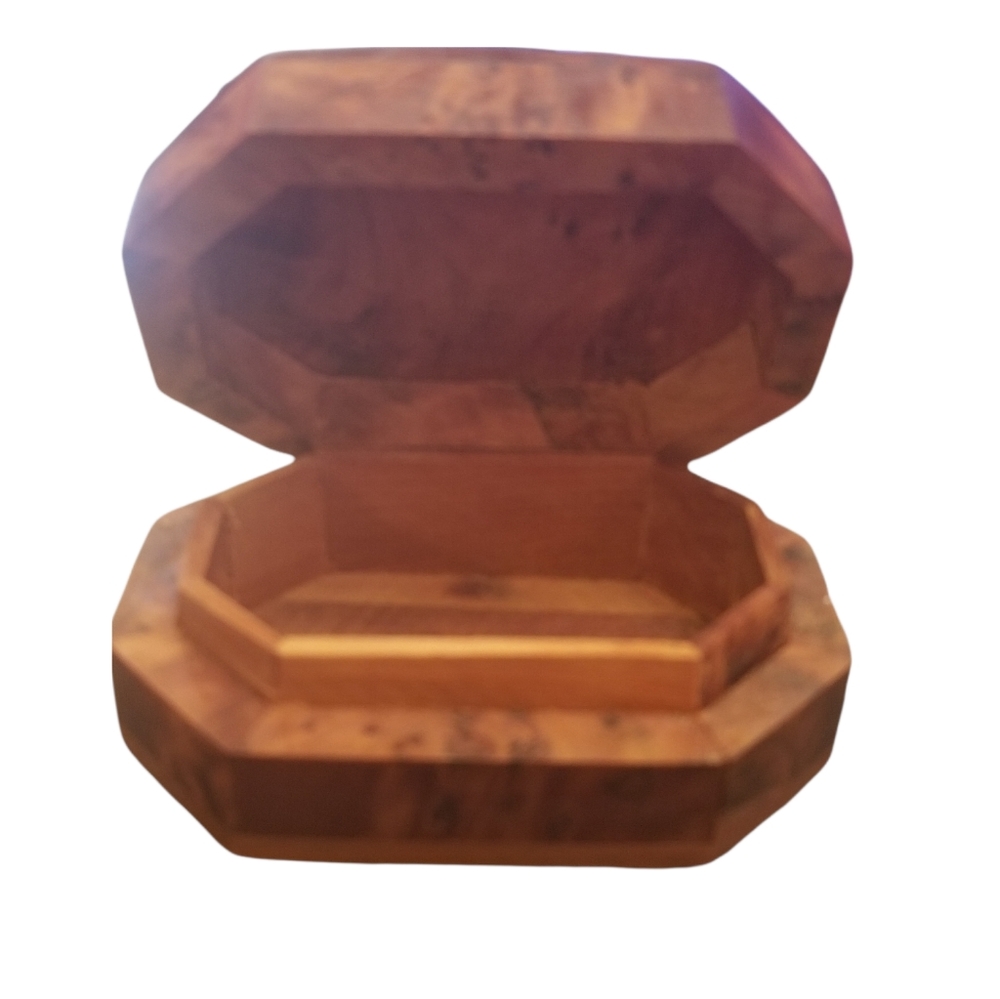 wooden jewelry box.  hand work